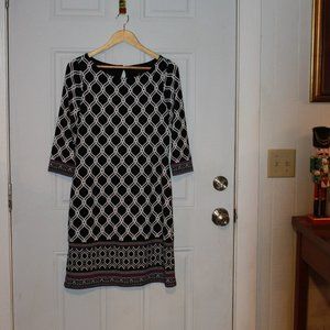 LIMITED TIME SALE: WHBM Shift Dress Geometric Pattern Size S